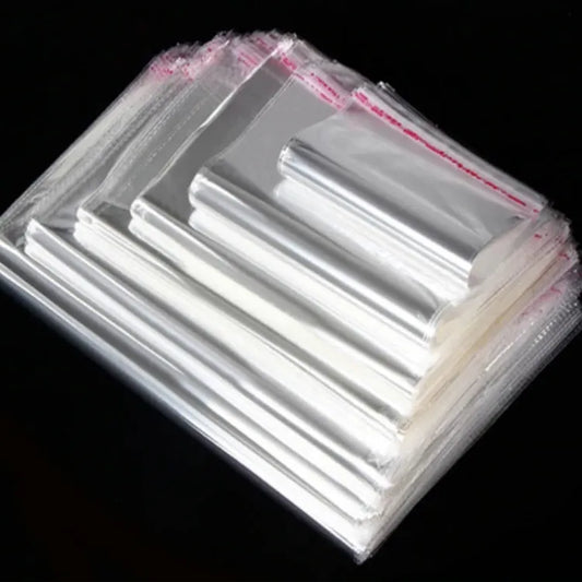 50 PCS Resealable Transparent Plastic Bags Bopp Poly Self Adhesive Seal Jewellery Making Bag multiple sizes Available (Copy)