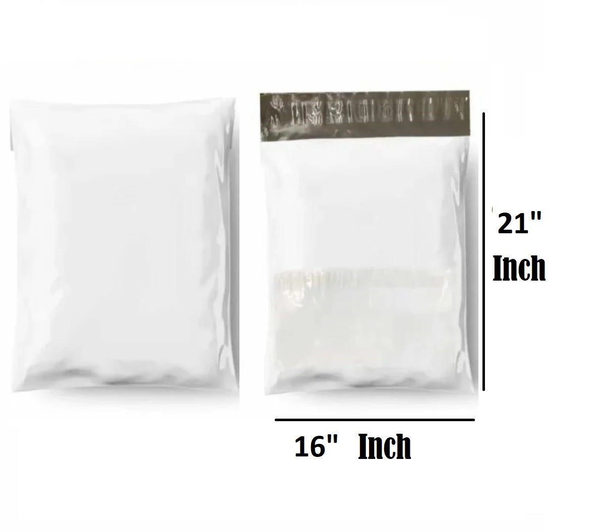 250 Pcs Courier Flyers Shipping Bags With Address Label Pocket - Sizes Available