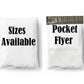 250 Pcs Courier Flyers Shipping Bags With Address Label Pocket - Sizes Available