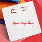 100 Pcs Custom Print Jewellery Display Cards for Necklace Earrings Ear Studs Hang Tag Card With Your Logo Print