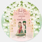 50 Pcs Modern Wedding Mehndi Favor stickers - Your Custom Text (Copy)