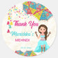 50 Pcs Modern Wedding Mehndi Favor stickers - Your Custom Text (Copy)