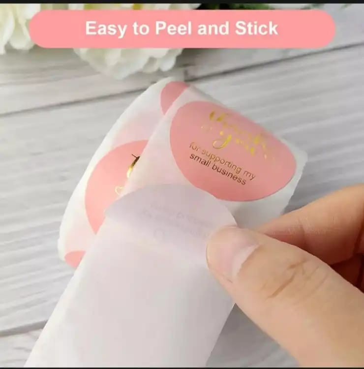 100 Pcs Thank You For Supporting My Small Business Sticker Labels for Packing Decoration
