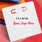 100 Pcs Custom Print Jewellery Display Cards for Necklace Earrings Ear Studs Hang Tag Card With Your Logo Print
