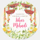 50 Pcs Modern Wedding Mehndi Favor stickers - Your Custom Text (Copy)