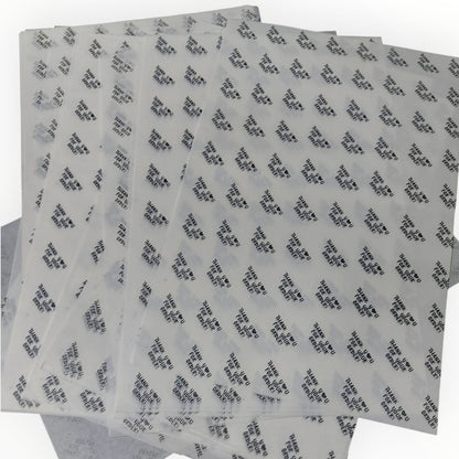Thank You For Your Order Printed Butter Paper Sheets 9x14 inch Size For Wrapping Products