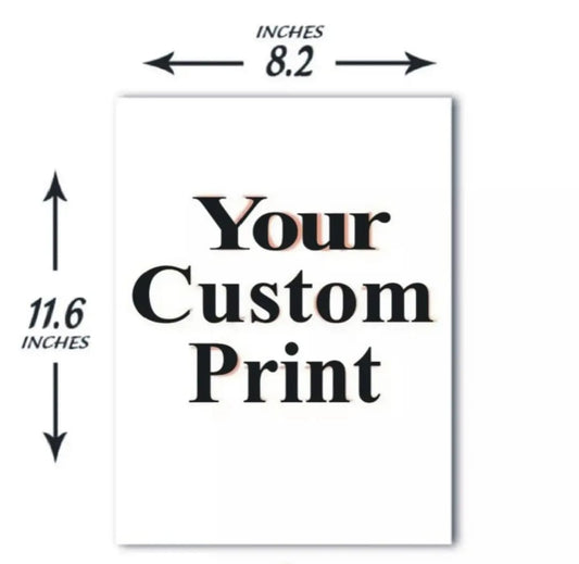 A4 Custom Poster Colour Print Premium Glossy Card 260 GSM