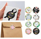 Pack Of 100 Pcs Round Thank You Stickers Labels Seals Envelopes to Grow Business Size 1 Inch Diameter