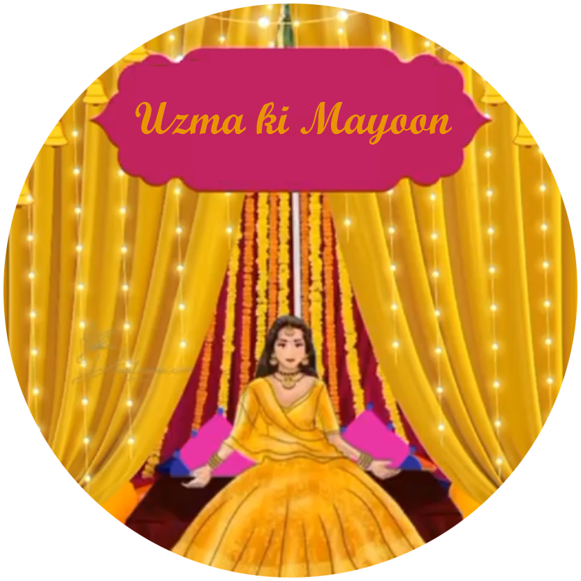 100 Pcs Modern Wedding Mehndi Favor stickers - Your Custom Text