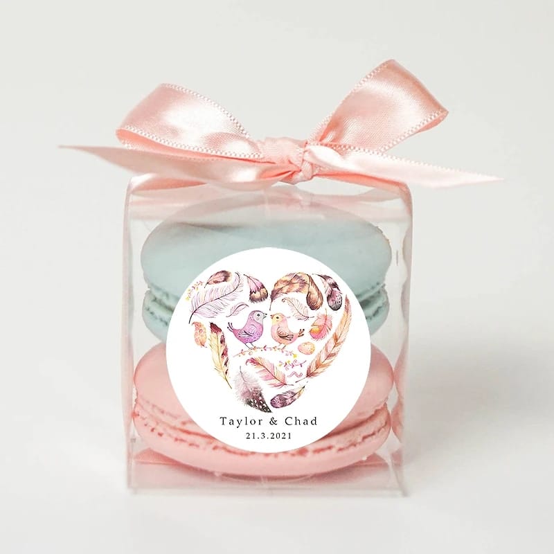 100 Pcs of Custom Stickers & Custom Logos / Wedding Stickers / Share your own Designs